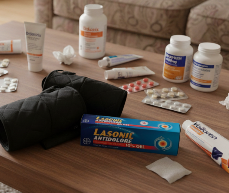 Collage del quaderno con tutti i rimedi provati per aiutare mia moglie